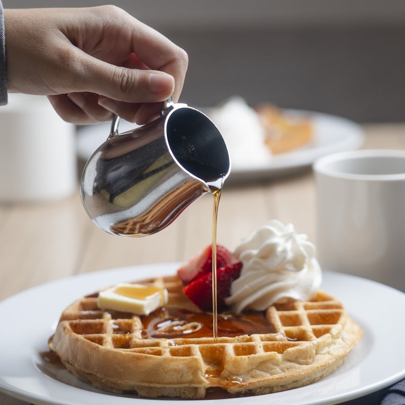 Waffle with Syrup